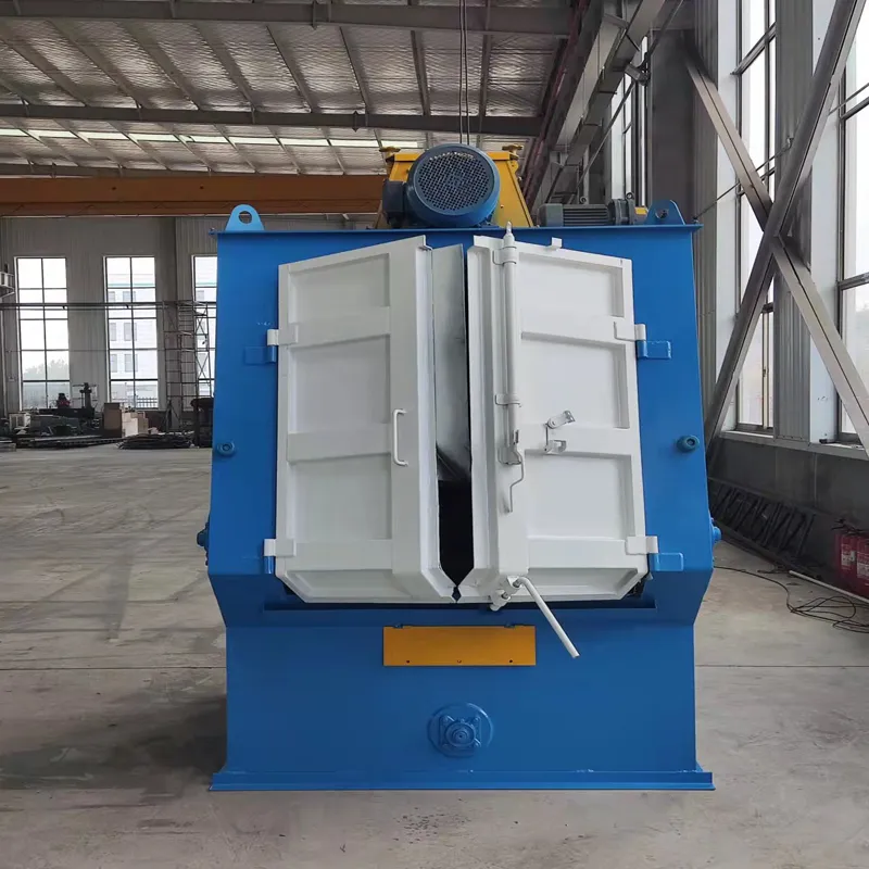 Test run sa Q3210 crawler shot blasting machine