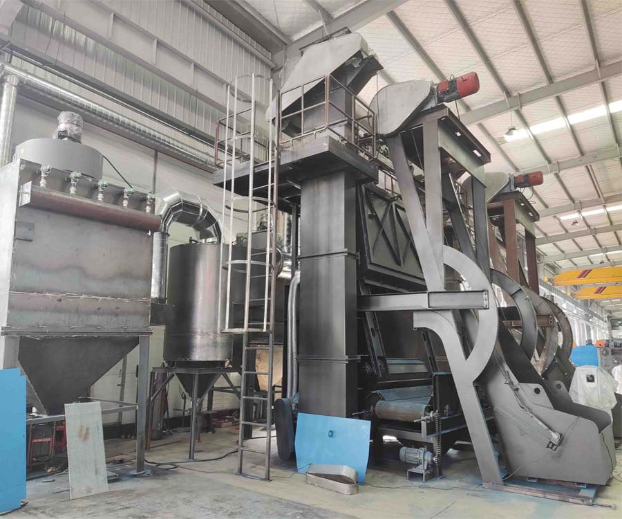 Production of 28GN steel track shot blasting machine completed