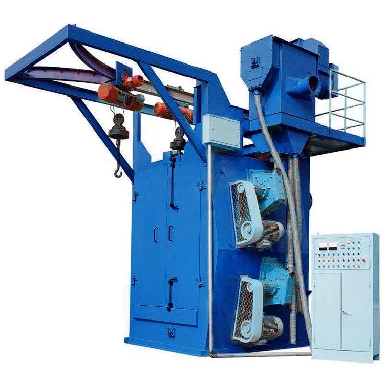 Magandang Presyo ng Single Double Hook Sand Blaster Shot Blasting Machine