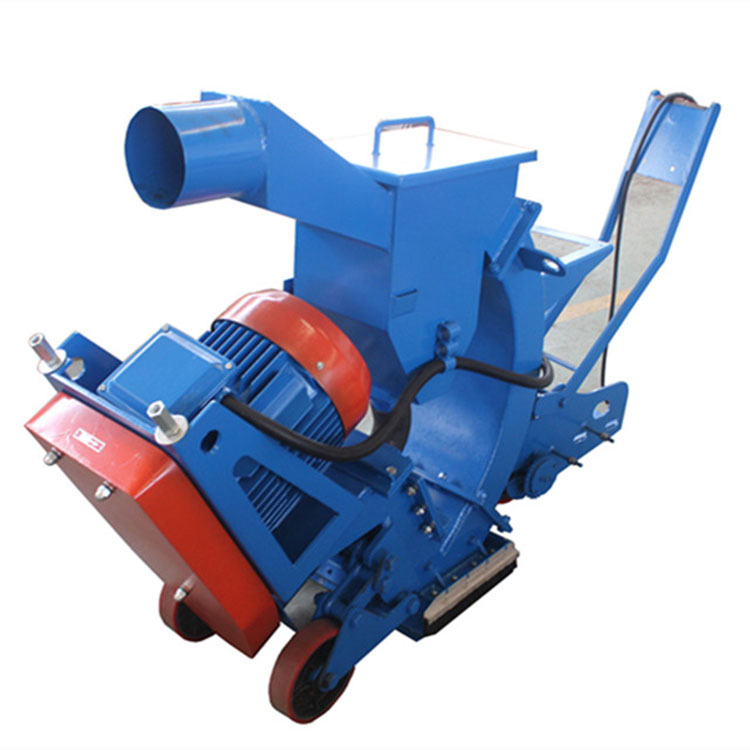 Road Shot Blasting Machine On Concrete Floor for Epoxy Coating Cleaning Rust Remove