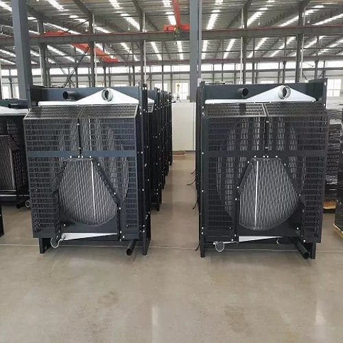 Aluminum radiator for generator