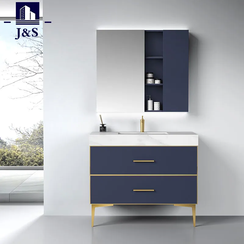 48 Inches Wall Mounted Bathroom Cabinet Vanity