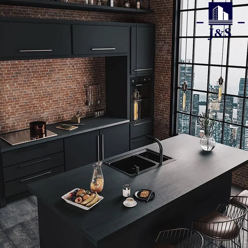 Contemporary Black Kitchen Cabinet