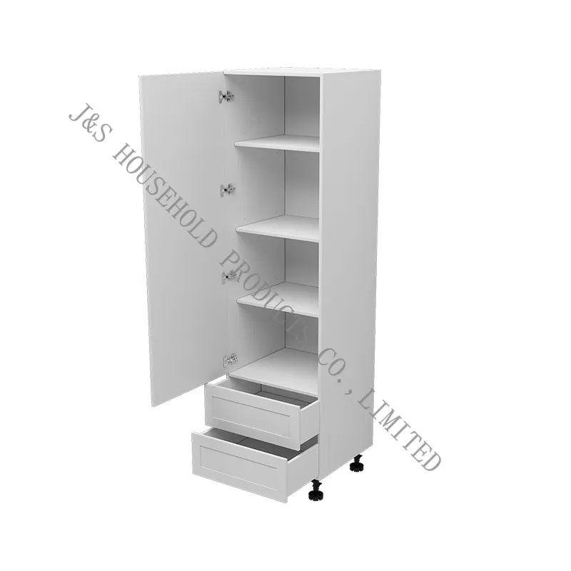 Double Drawers Walk in Pantry in Flat Pack Kitchen