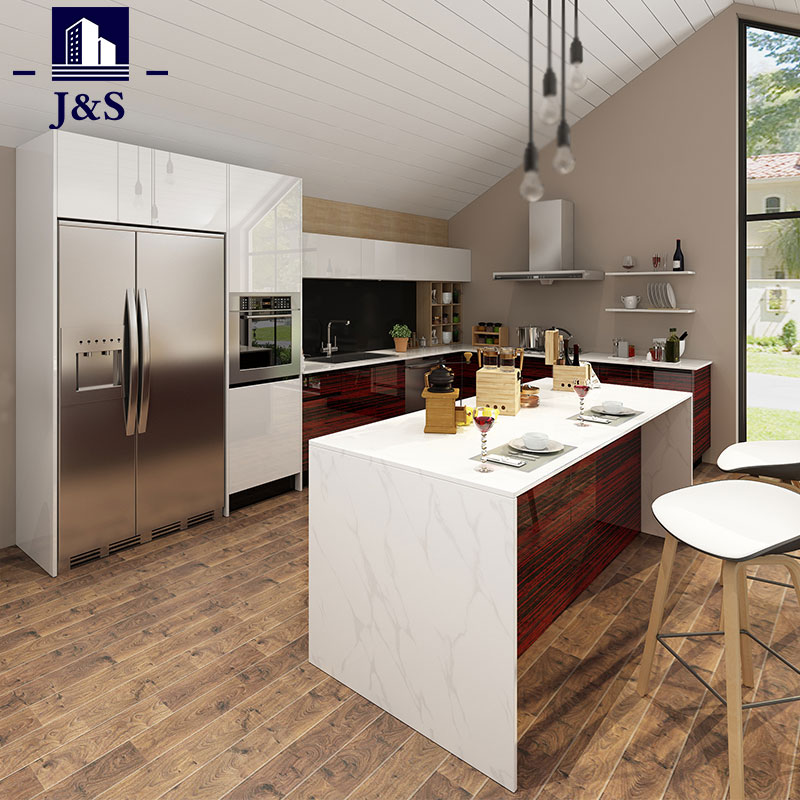 white-modern-kitchen-cabinets-wood-veneer-kitchen