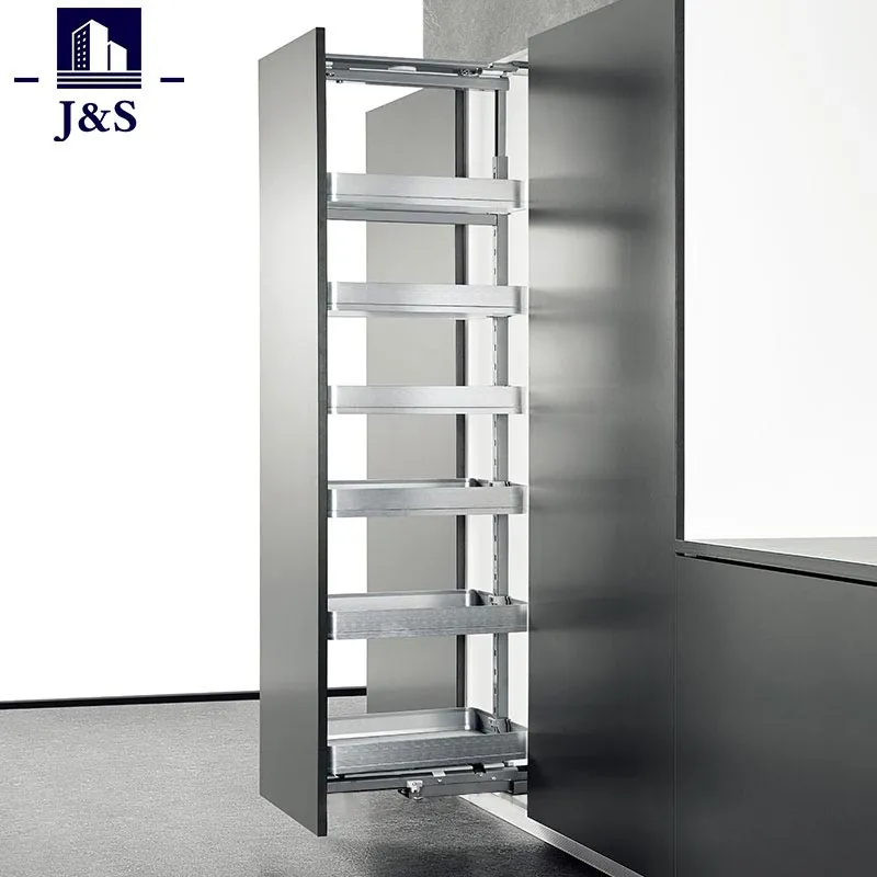 Soft Close Revolving Tall Unit Pull Out Pantry Organizer Kitchen Storage