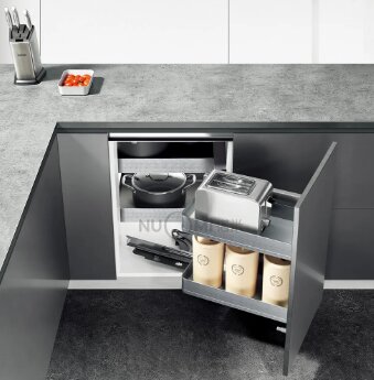 Sleek Modern White Kitchen Cabinets