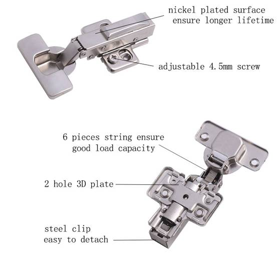 Soft Close Hydraulic Cabinet Hinges