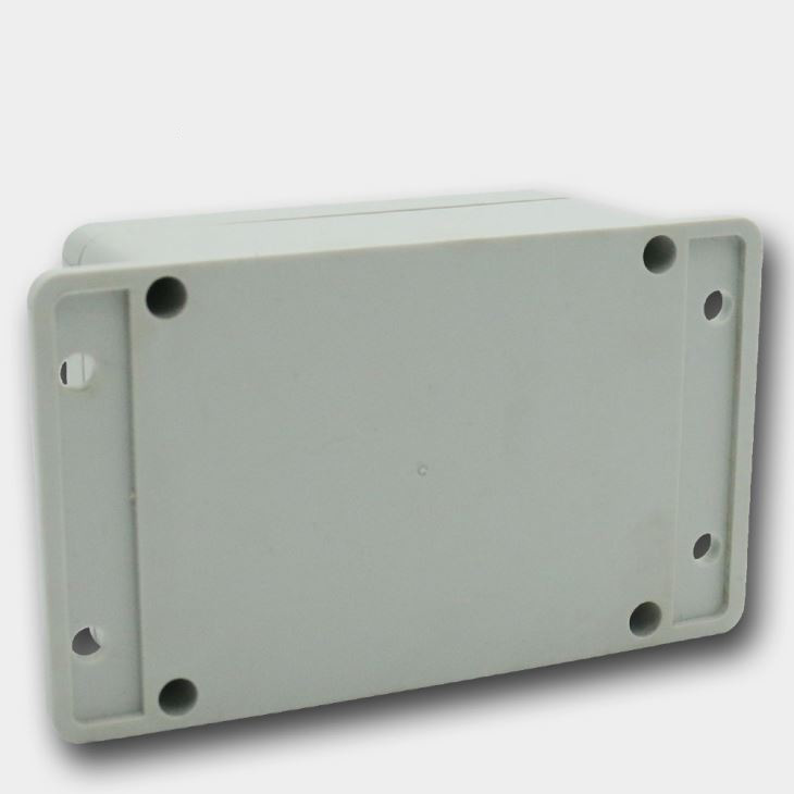 Caja de conexiones de ABS con brida de montaje - 4 