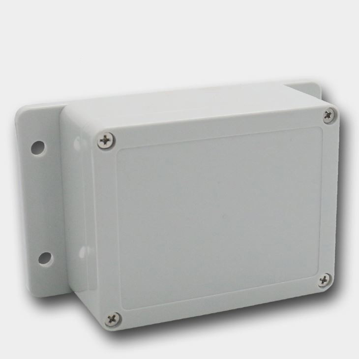 Caja de conexiones de ABS con brida de montaje - 5 