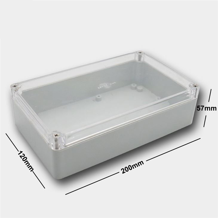 ABS+PC Battery Box With Transparent Cover - 0 