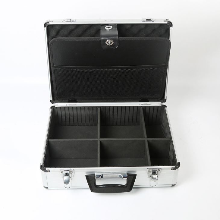 Aluminum Case With Dividers And Folder - 2