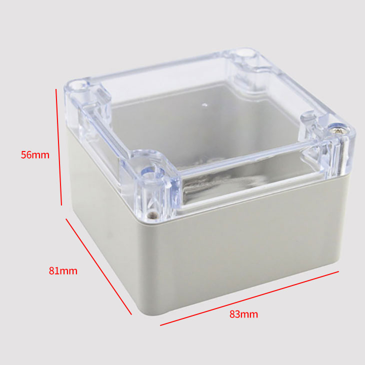 Hard Plastic Waterproof Box with Hinged Door - 0
