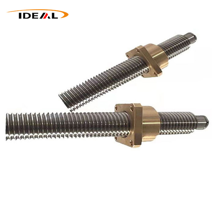 CNC Machined Stainless Steel Square Thread Drive Shaft
