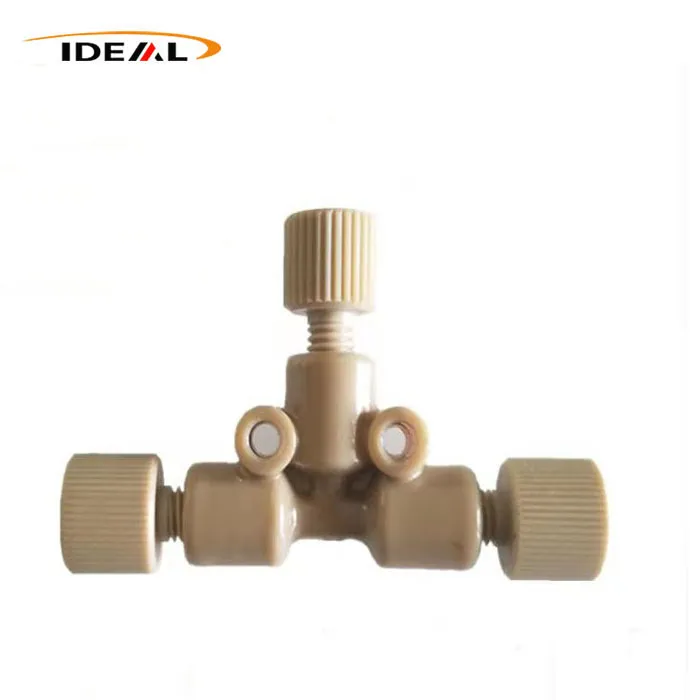 PEEK tee connector for High Performance Liquid Chromatography/HPLC