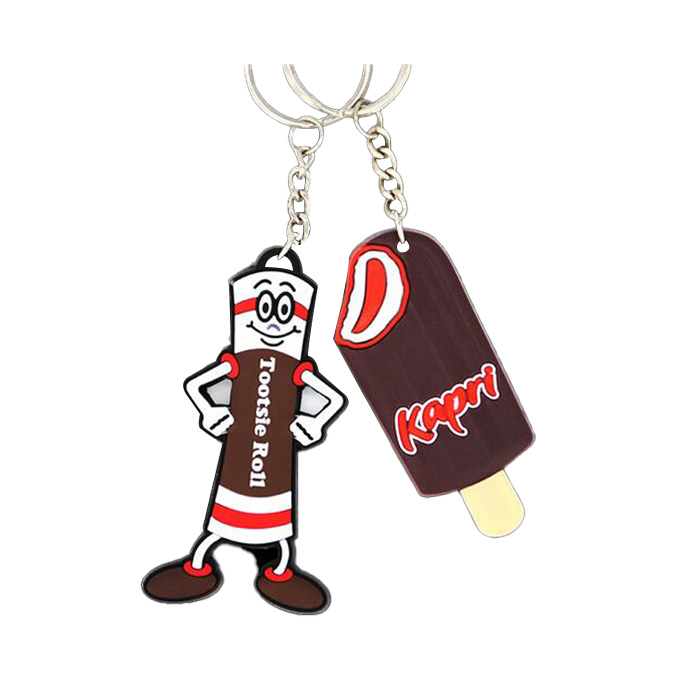 Embossed Rubber Keychain