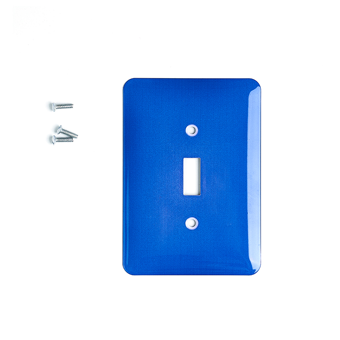 Pure Blue Sublimation Light Switch Plate Covers