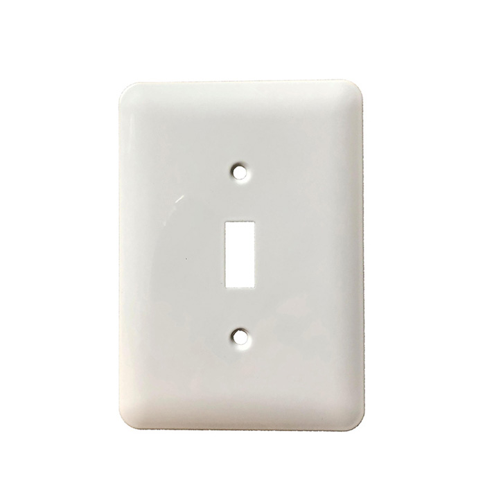 Couvercles de plaque d'interrupteur de lumière de sublimation blanc pur