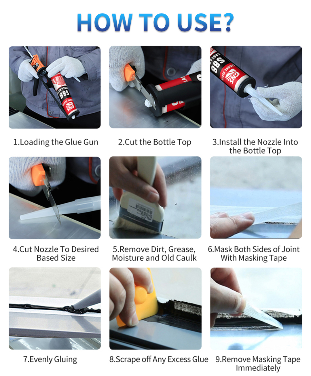 Glass and Metal Silicone Sealant
