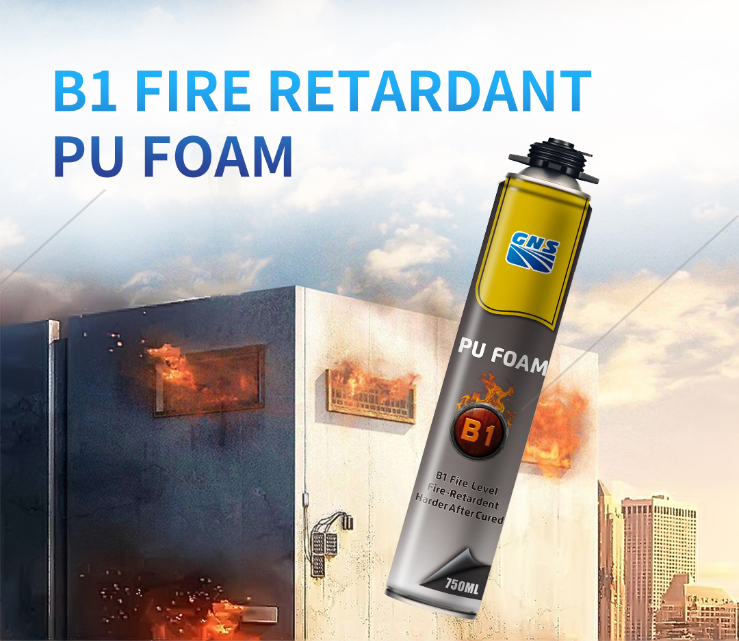 B1 Class Fire Resistant PU Foam Gun Type