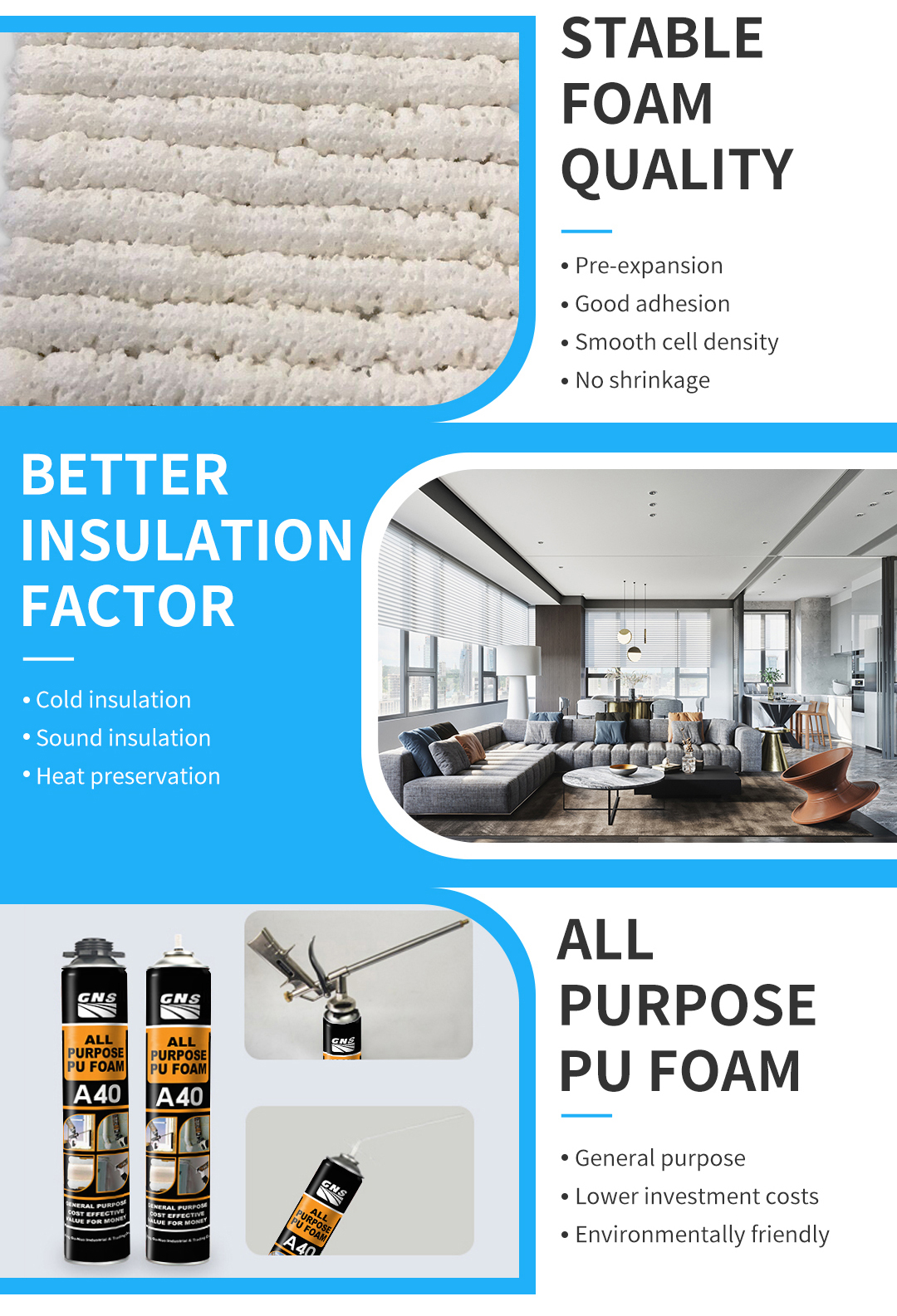 All Purpose PU Foam Manual Type