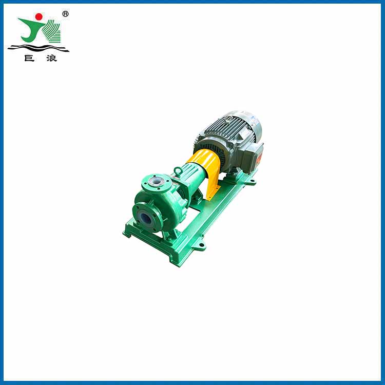Chemical resistant fluorine lined centrifugal acid pump