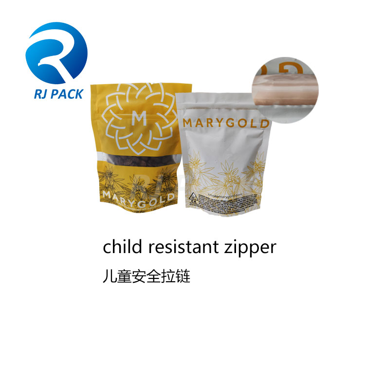 Child Resistant Zipper Stand Up Pouches