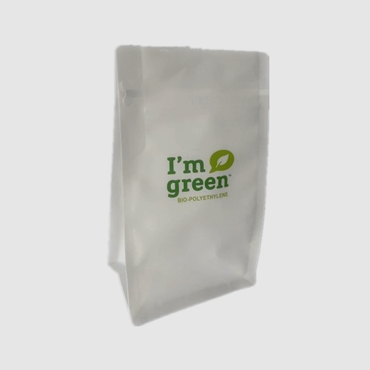 Bio-polyethylene packaging