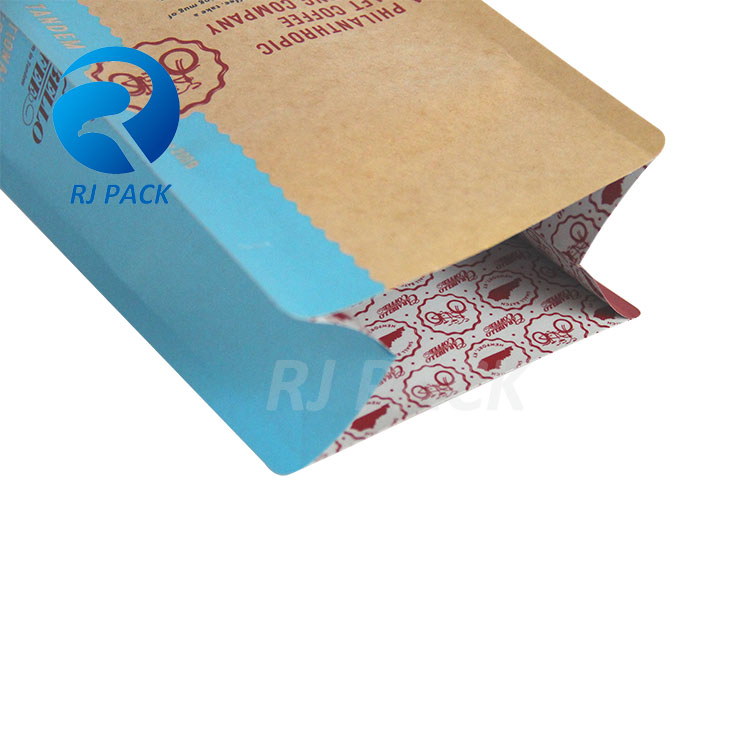 Box Bottom Pouches With Interior Printing
