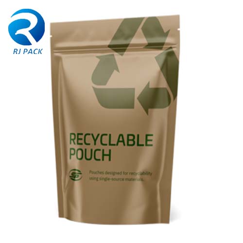 high barrier recyclable packaging pouches
