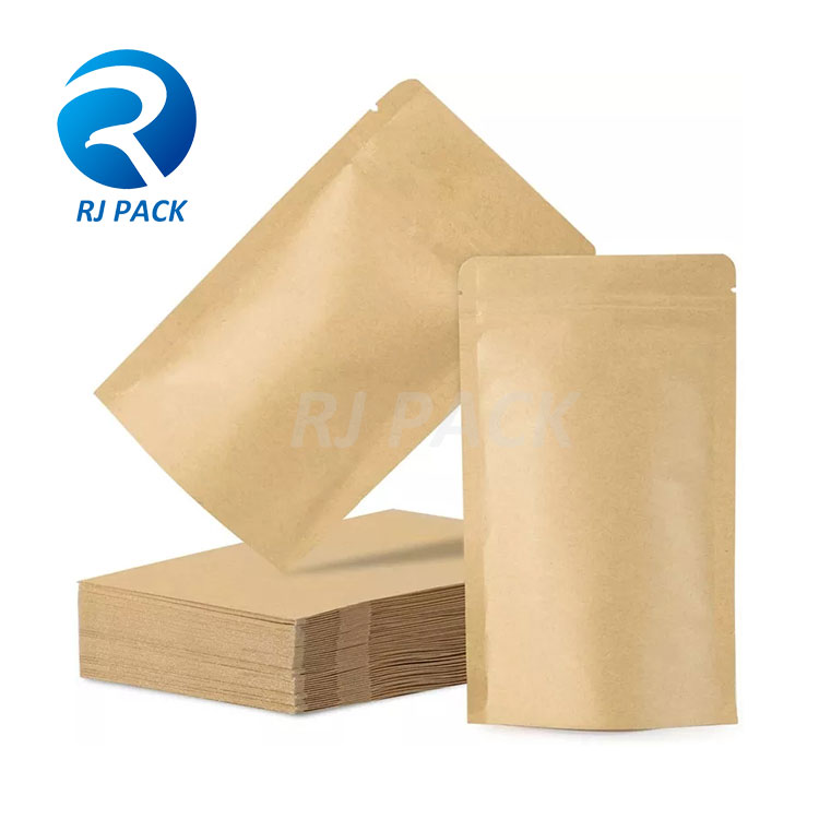 One-Side Coated Pure Kraft Paper Pouch