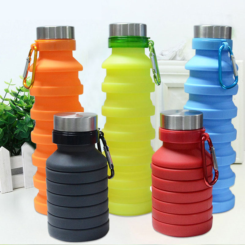 Outdoor Portable Silicone Water Bottle-Foldable