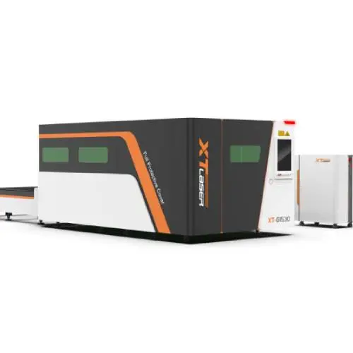 Máy cắt laser sợi quang với máy nén khí