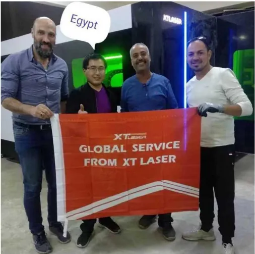 Безтурботне обслуговування починається з нового дня XTlaser After sales Global Service Line Pakistan Station