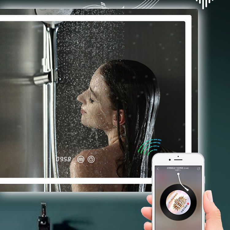 Anti-Fog LED Bathroom Mirror With Bluetooth Speaker - 2 