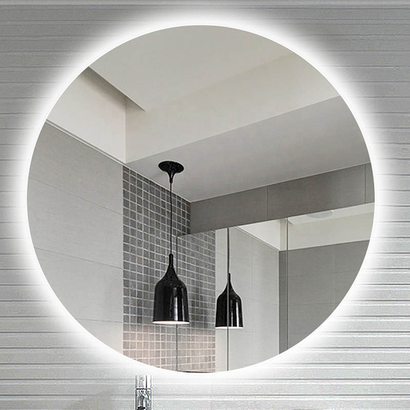 Округло ЛЕД огледало за купатило са позадинским осветљењем - 2 