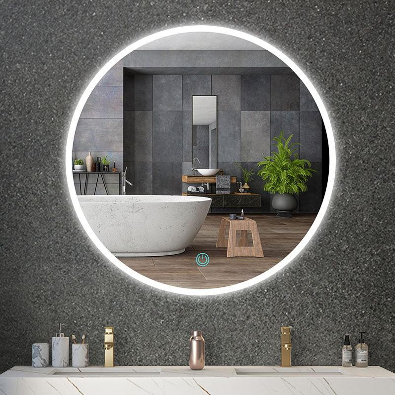 Округло ЛЕД огледало за купатило са позадинским осветљењем - 3 