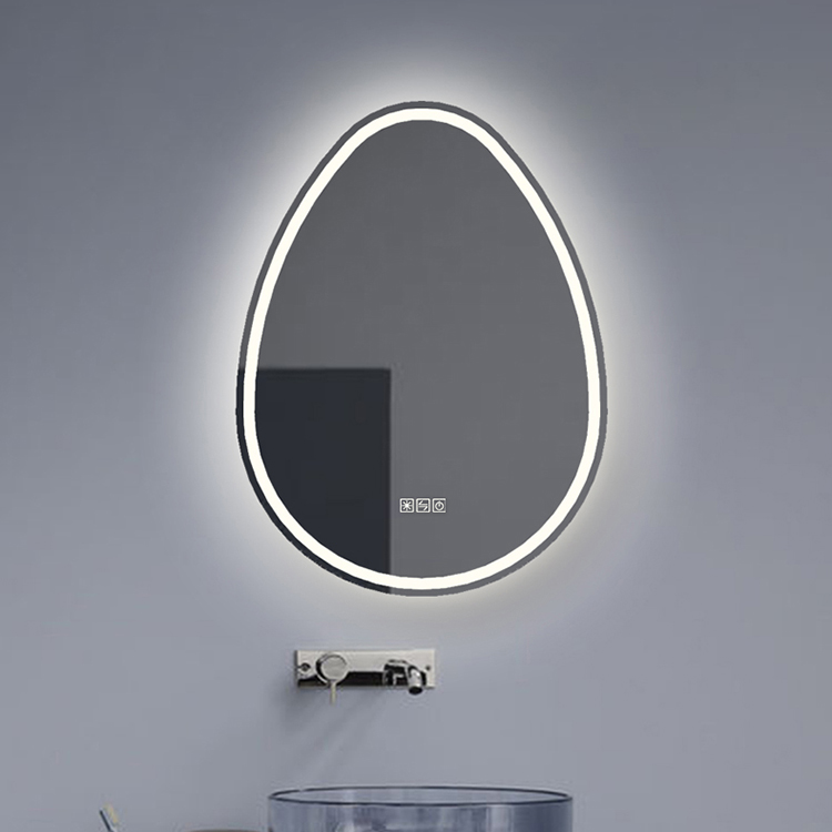 Rahmenloser unregelmäßiger LED-Badezimmerspiegel - 1