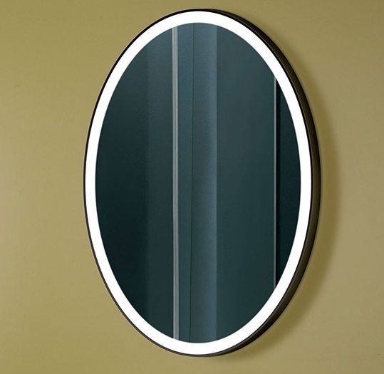 Full Length Backlit Oval LED Dressing Mirror