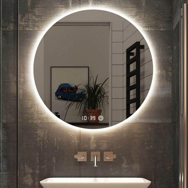 Round LED Bathroom Mirror With Multi-functions