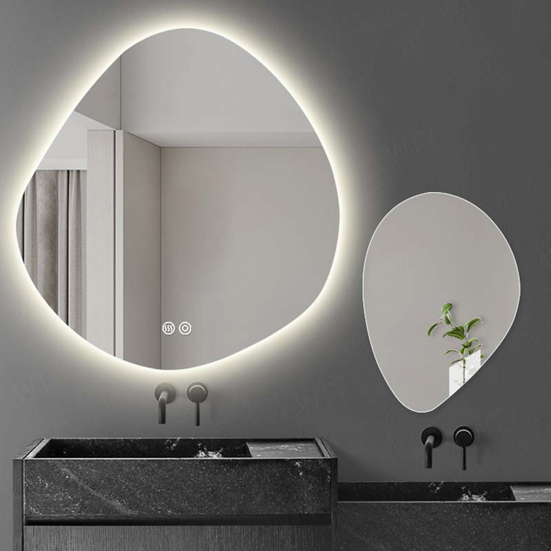 Irregular LED Bathroom Mirror With Defogger - 4
