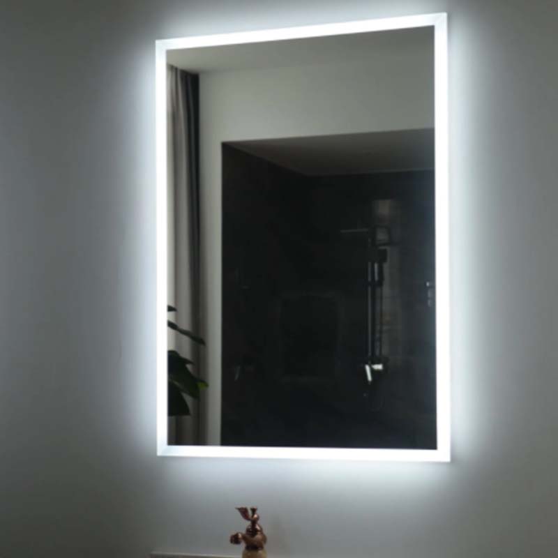 Rectangle LED Bathroom Mirror With Acrylic Frame - 1 