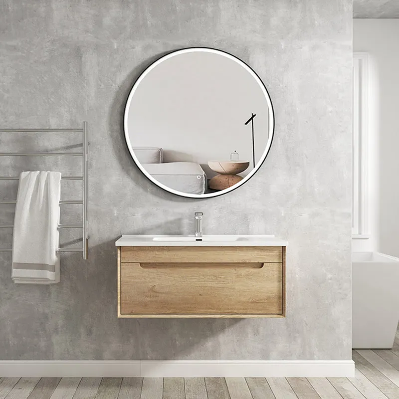 Wall Mounted Framed Round LED Bathroom Mirror