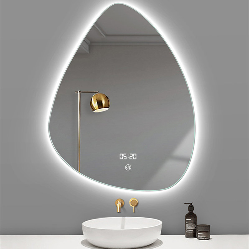 Water Drop Shape Backlit LED Bathroom Mirror - 3