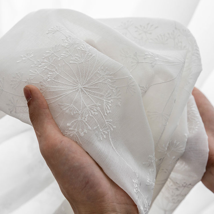 Tissu transparent de broderie pour rideau - 4
