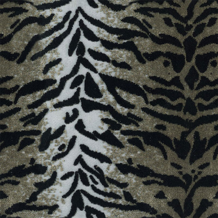 High Quality Jacquard Velvet Tiger Animal Skin Pattern Sofa Fabric
