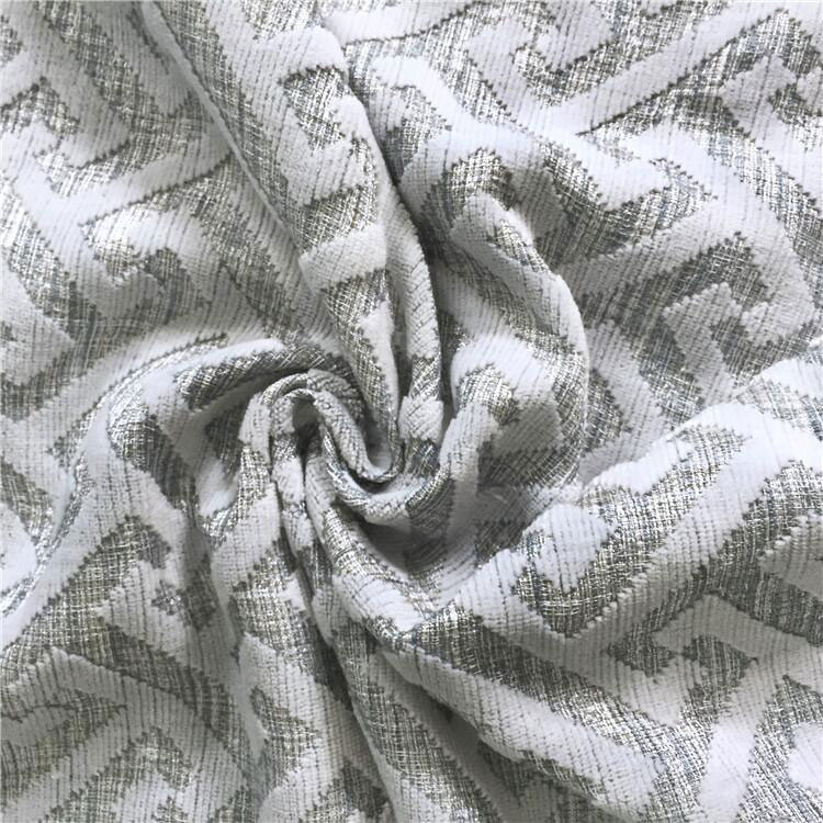 Jacquard Cut Beludru Klasik Polyester 280cm Kain Tirai Jembar