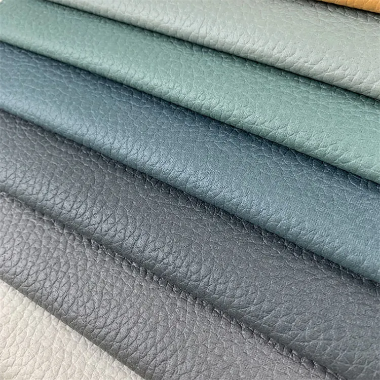 EXcellent Quality Stain Resistant Waterproof Material Grain Faux Leather Sofa Fabric