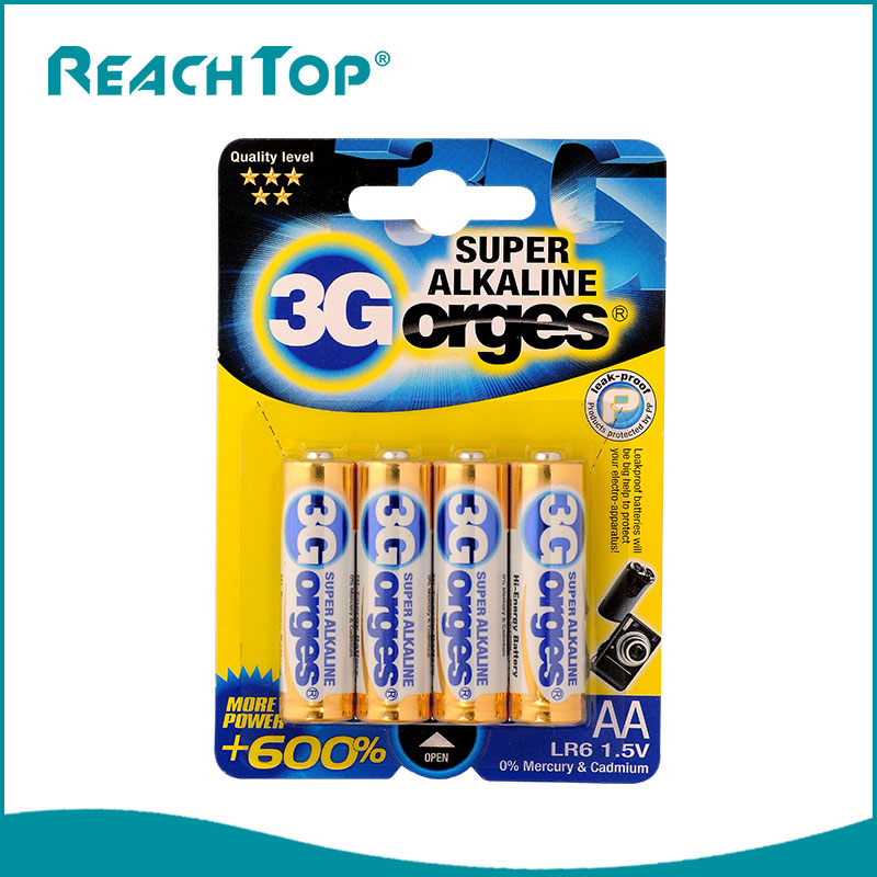 The characteristic of the alkaline dry battery