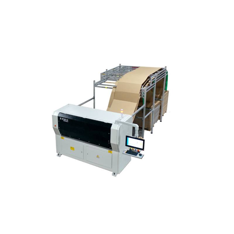 Carton Box Corrugated Paper Cutting at Packing Machine